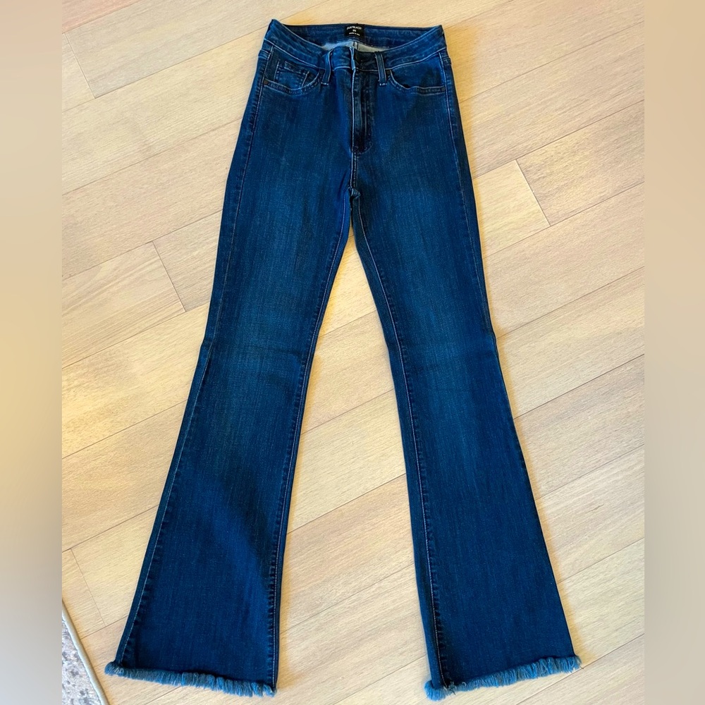 NEVER WORN just black high waisted flare jeans